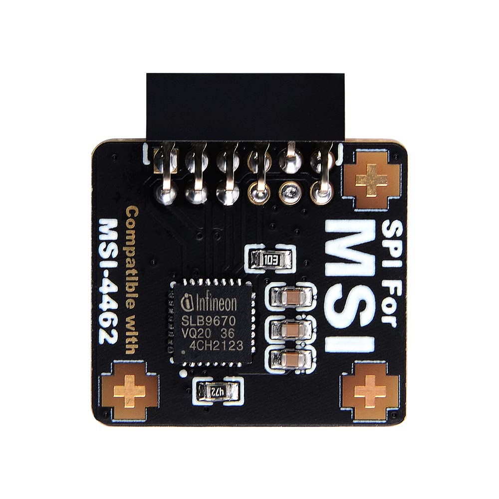 PCパーツ MS-4462 MSI TPM Module 2.0 12-pin MSI MS-4462 TPM 2.0 Module (12 Pin 12-1) Trusted Platform